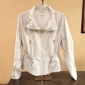 Armani Collezioni Windbreaker Lightweight Gray Jacket Size 8 (similar to medium)